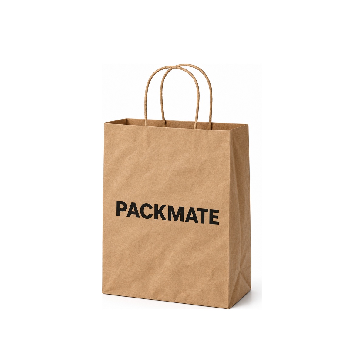 S portrait kraft paper bag with twisted handle